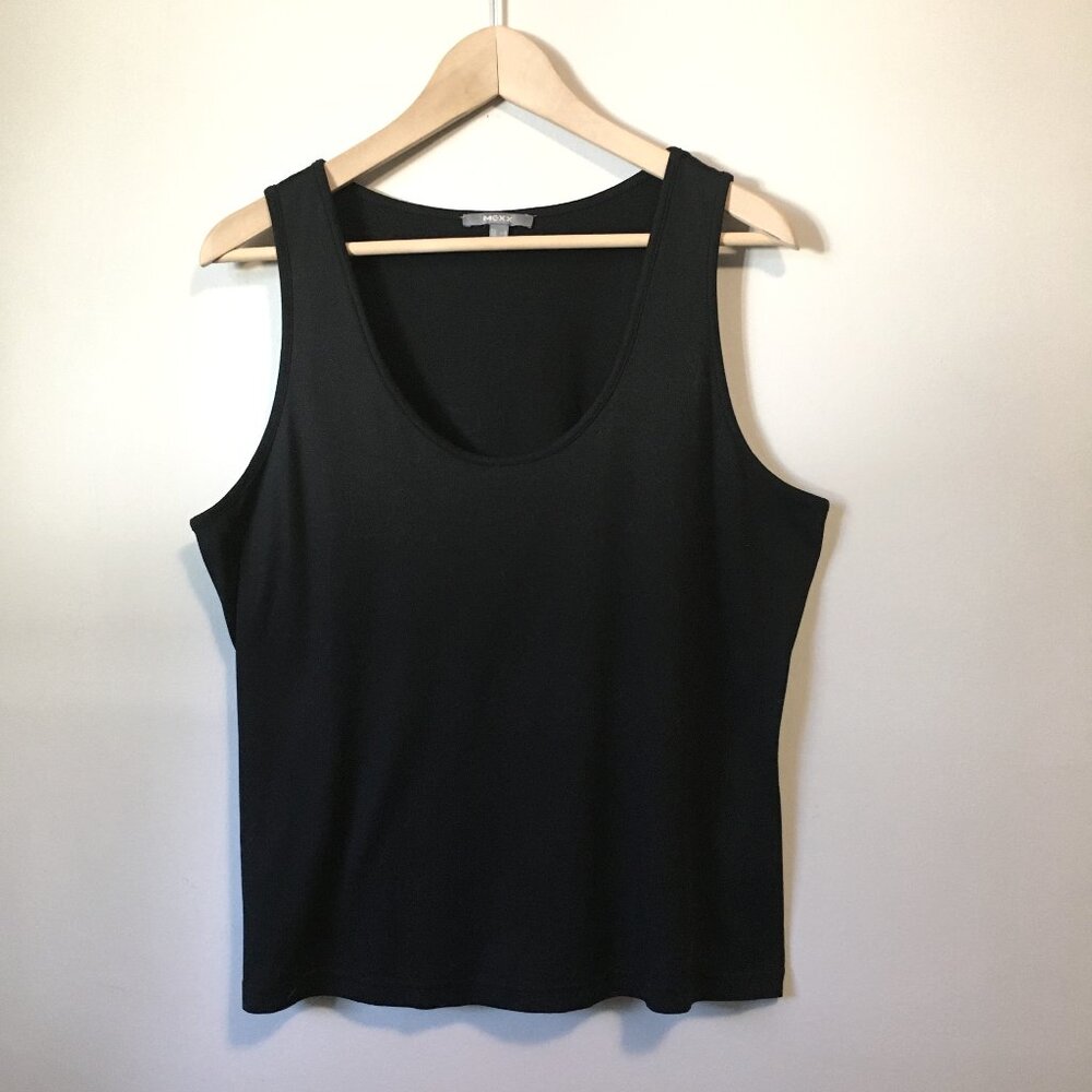 Mexx European Designer Soft Black Fitted Tank Top Essential